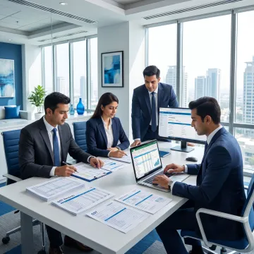 Tax professionals reviewing GST audit documents