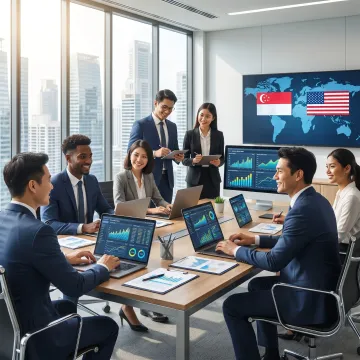Accounting team supporting Singapore businesses with U.S. operations