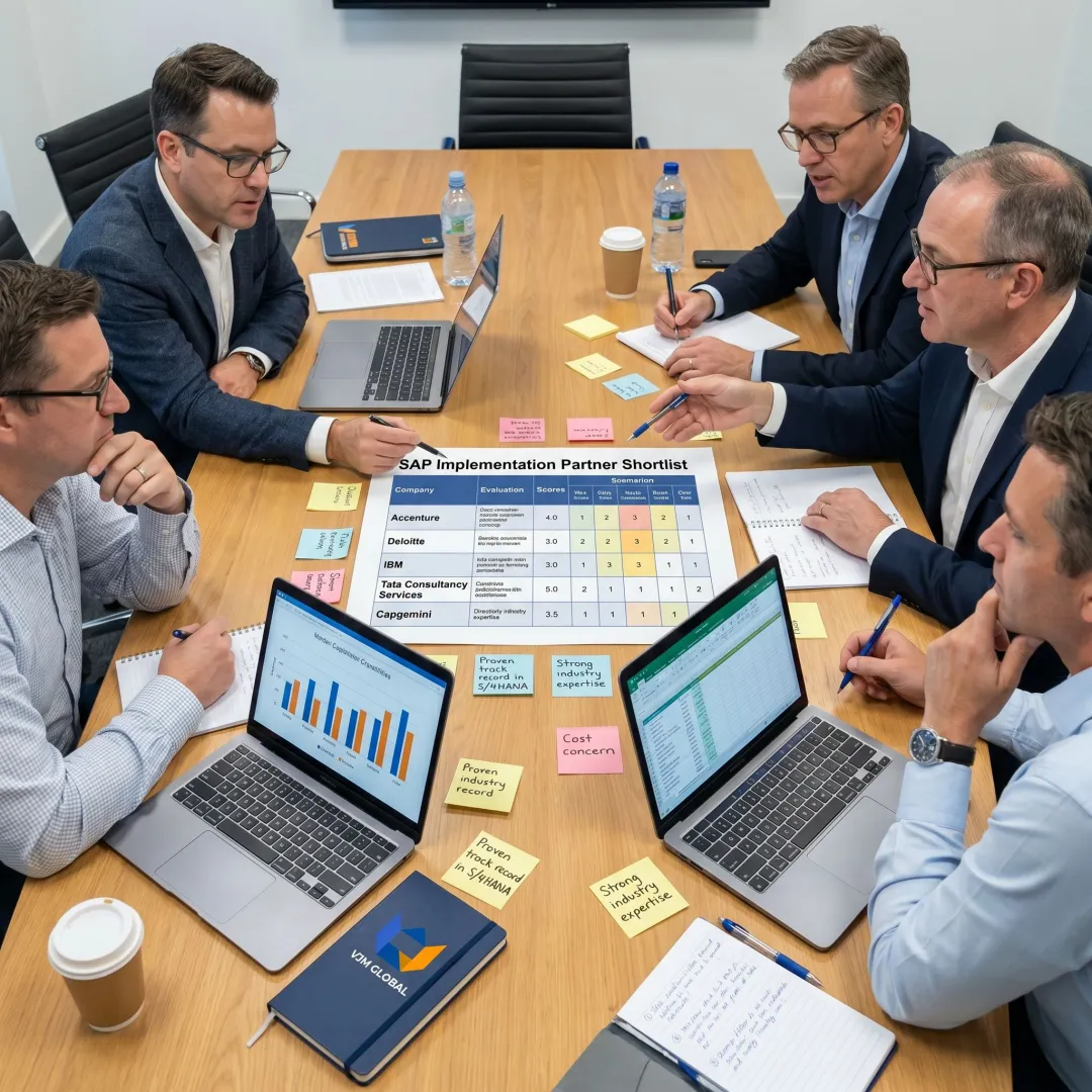 Consultants mapping SAP partner selection process
