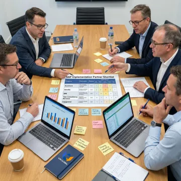 Consultants mapping SAP partner selection process