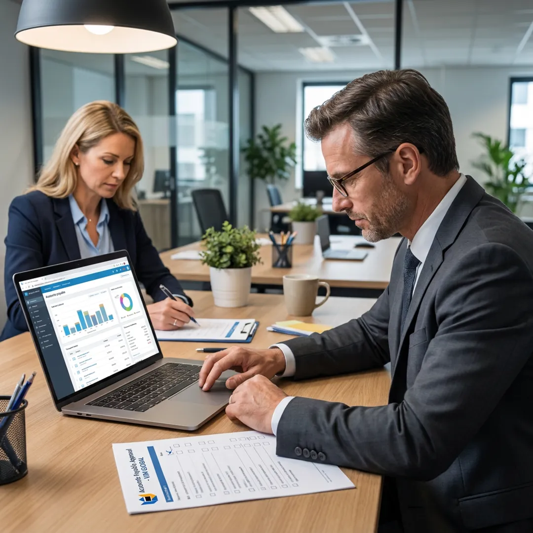 Accounts payable workflow review on cloud accounting software
