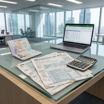 U.S. expat tax documents and advisory meeting