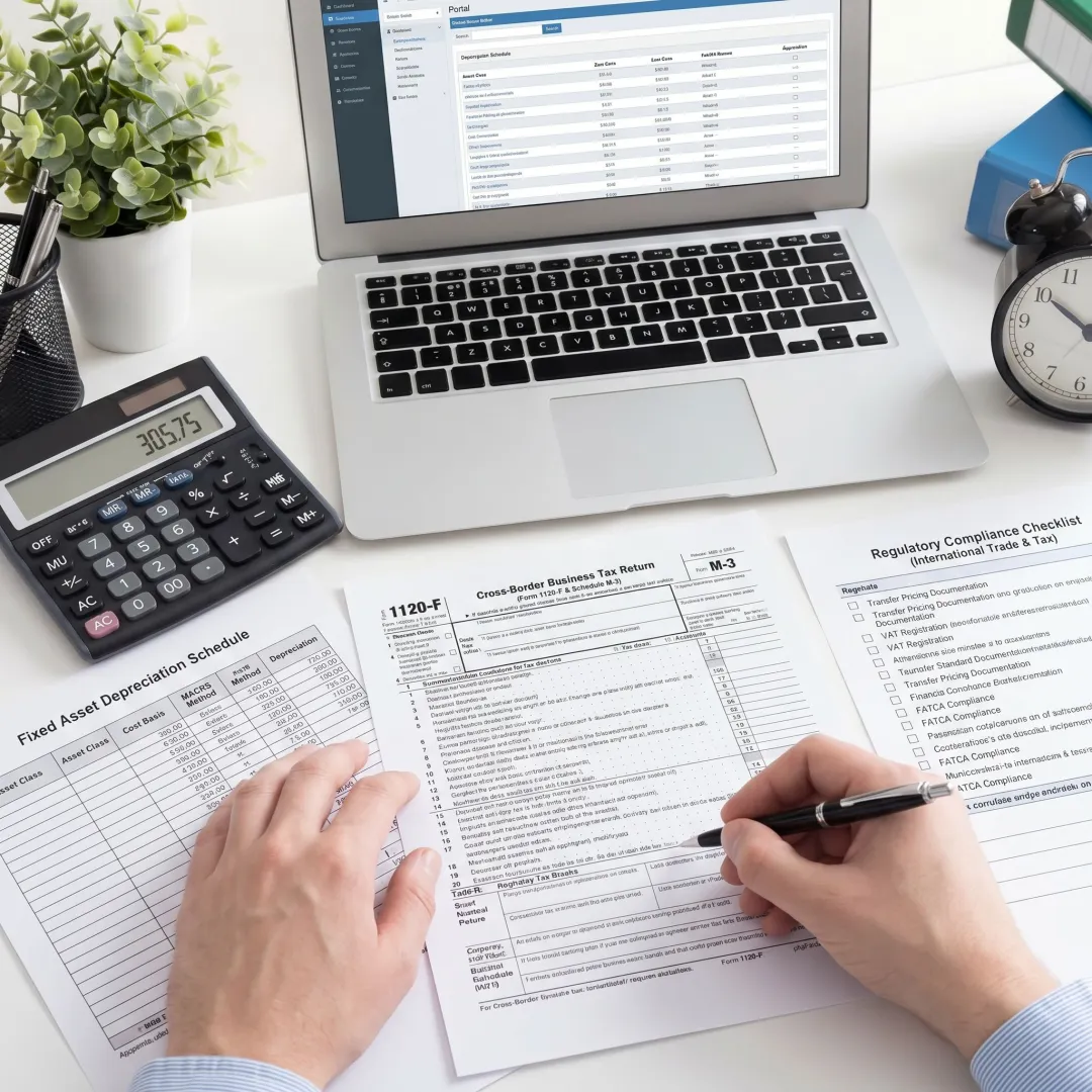 Property tax compliance documents and calculator