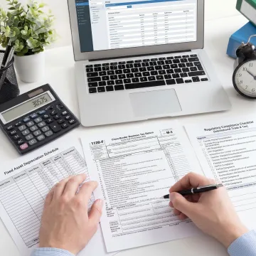 Property tax compliance documents and calculator