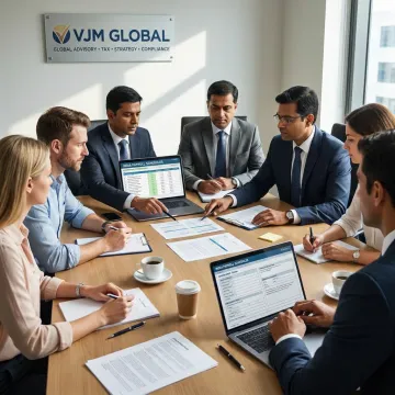 Consultants planning India PEO hiring and payroll process