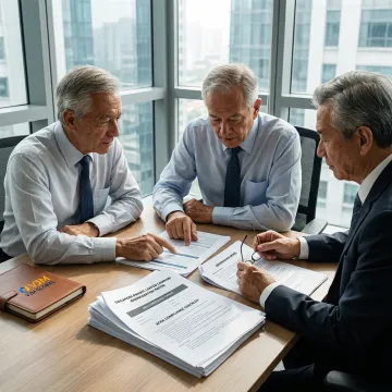 Consultants reviewing nominee director compliance documents