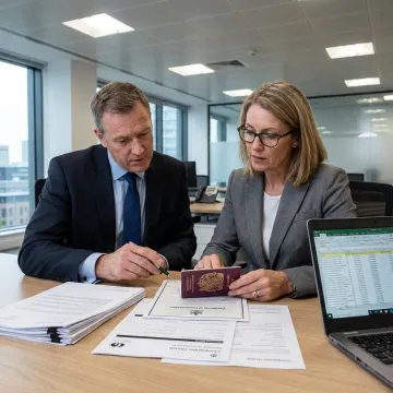 Business advisors discussing UK company formation