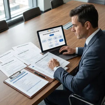 Consultant guiding company setup process