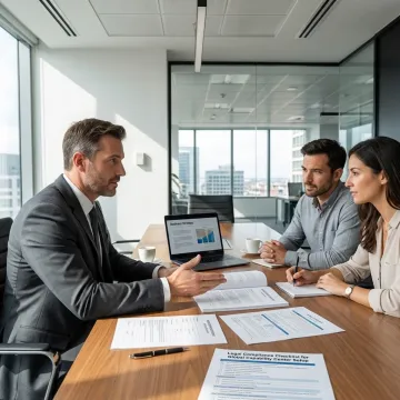 Business formation consultation in an office