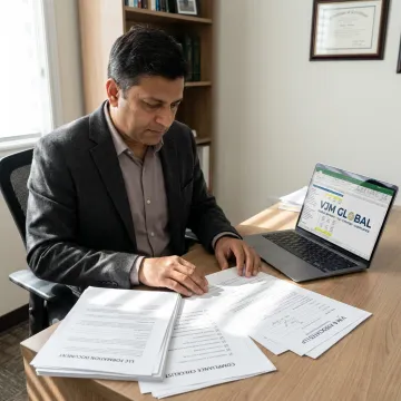 Advisor reviewing LLC formation documents