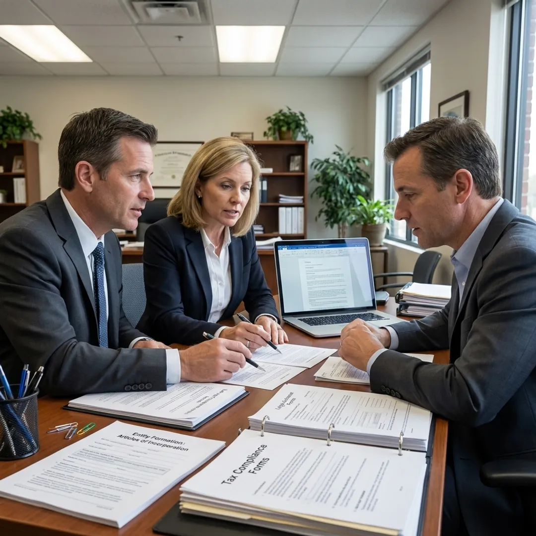 Business entity formation advisors assisting US business owner