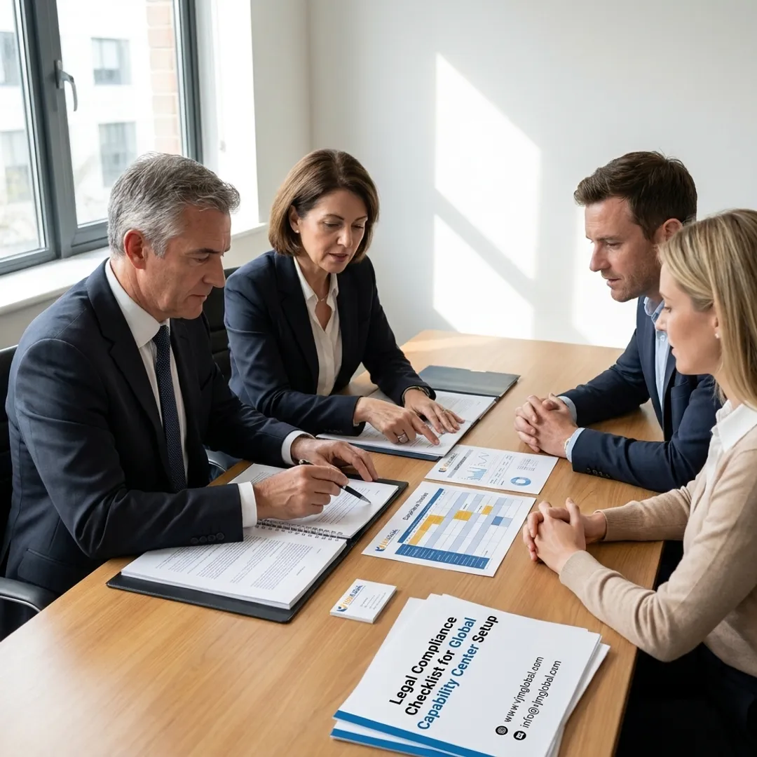 Advisors reviewing company registration process