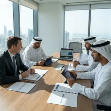 Business setup consultants advising US clients in Abu Dhabi