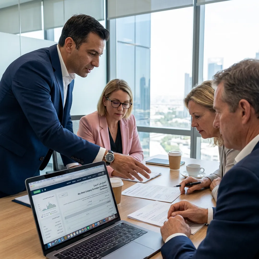 Advisor explaining company formation process