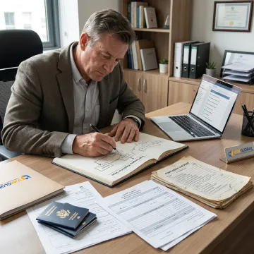 Advisor explaining Saudi company registration process