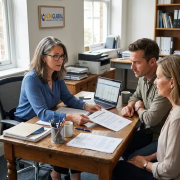 Consultant guiding company registration process