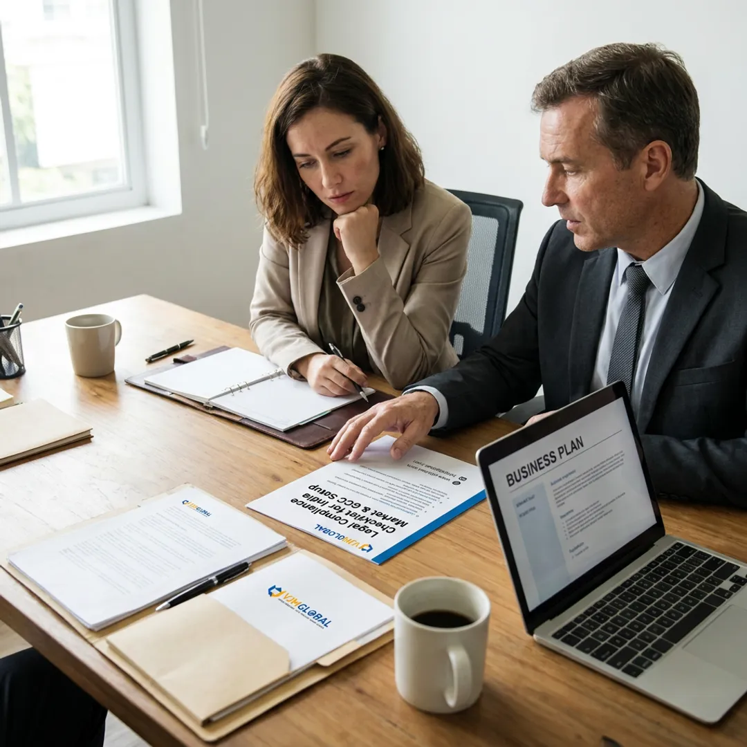 Advisor explaining business setup process