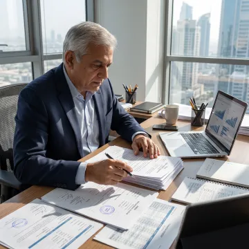 UAE-based business owner reviewing Indian OPC closure documents