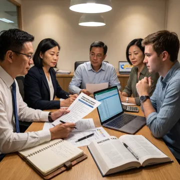 Advisors reviewing Hong Kong business formation plan