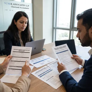 Advisers reviewing business formation documents