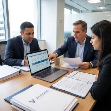 Advisers mapping a business setup process