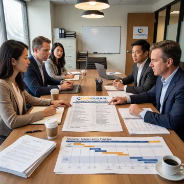 Advisers coordinating Shenzhen company registration steps