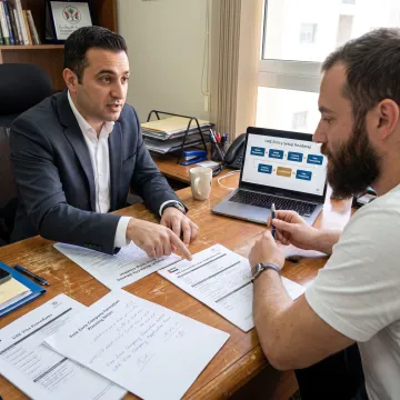 Business consultant advising a UK founder on UAE company formation