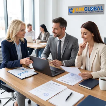 Business owners reviewing Minnesota company formation documents