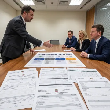 Adviser explaining UAE mainland setup requirements