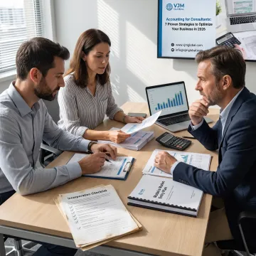 Business advisers reviewing overseas company formation plans