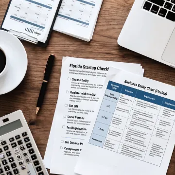Advisor discussing a Florida business setup plan