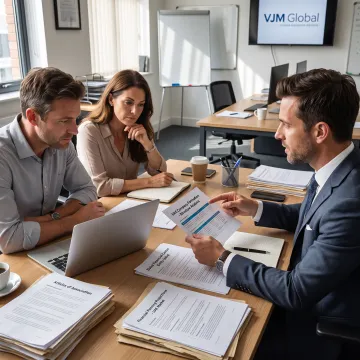 Adviser explaining UAE company setup options