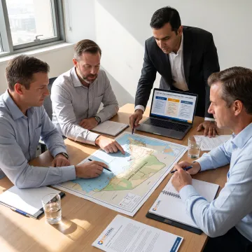 Advisor explaining UAE Free Zone business setup