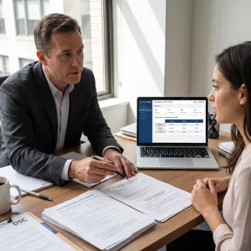 Adviser explaining US incorporation cost components