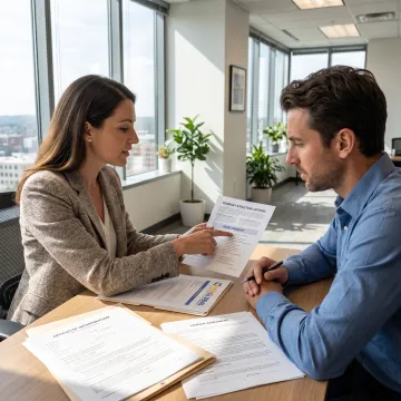 Advisor discussing business formation with entrepreneur