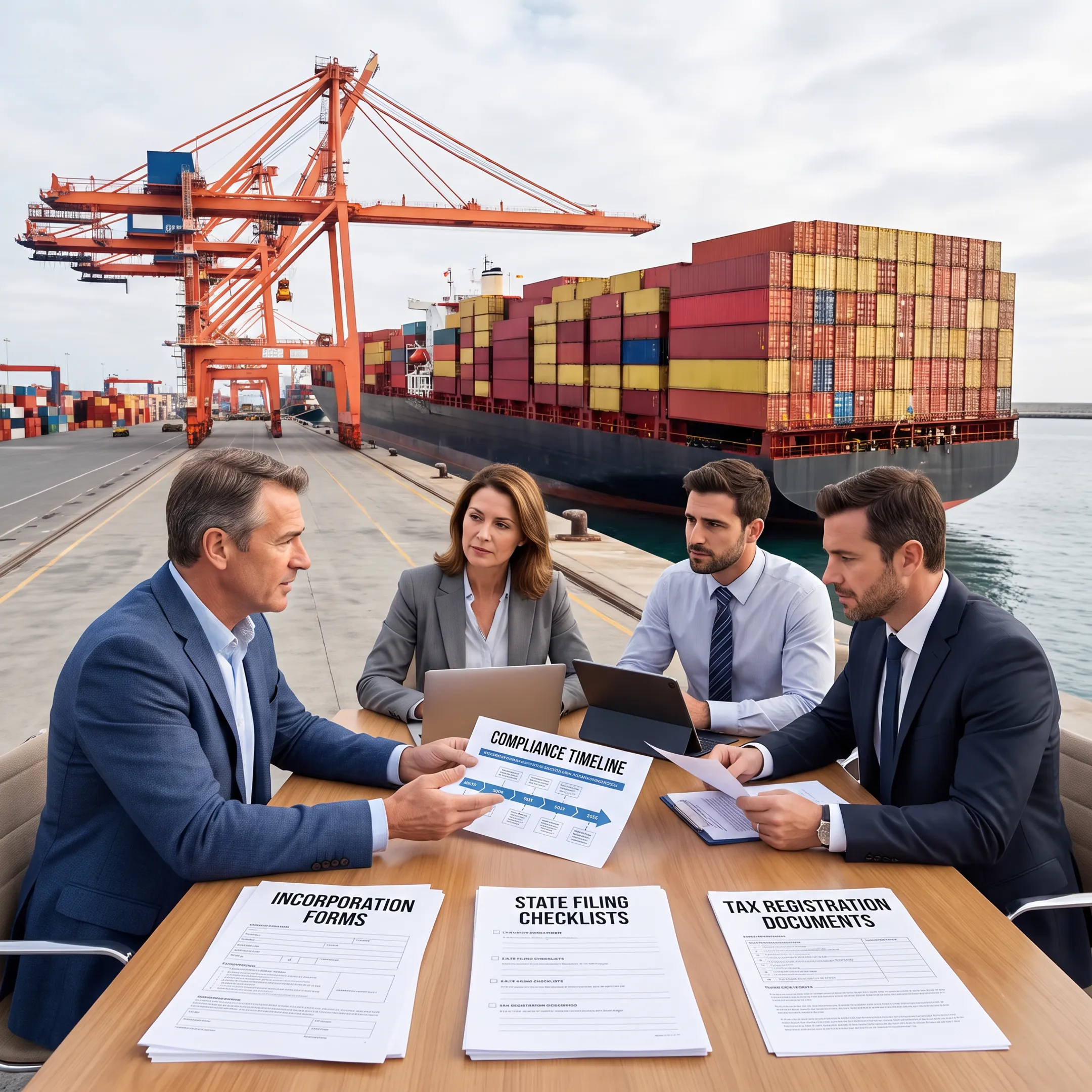 Advisers guiding a US company incorporation process