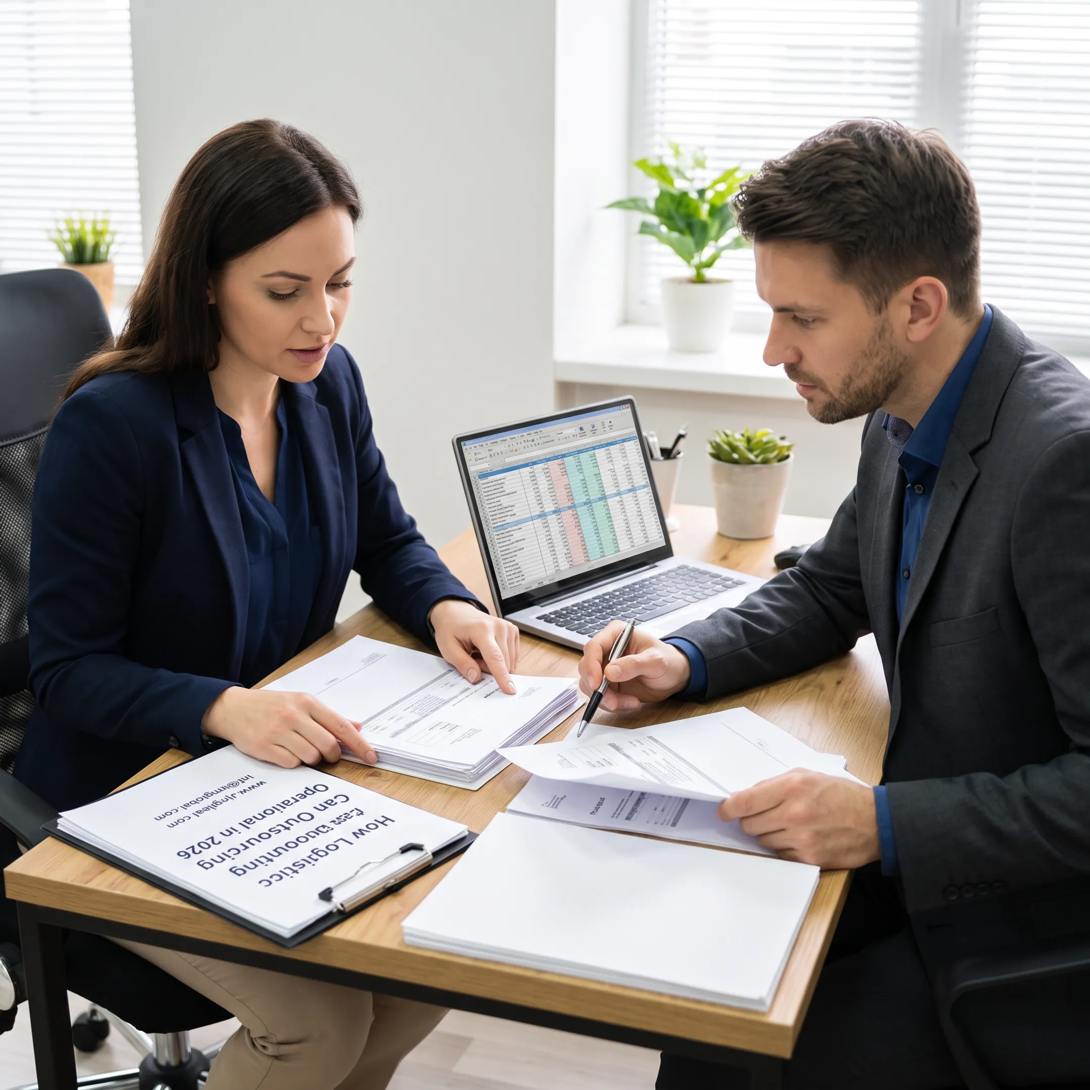 CPA reviewing C Corporation tax documents with business owner