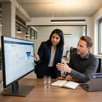 Enterprise CRM dashboard and consulting team