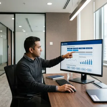 Consultant mapping enterprise technology strategy