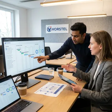 Consulting team mapping IT infrastructure process