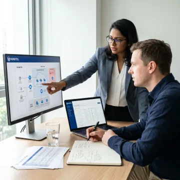 Cloud security consulting team mapping secure cloud architecture