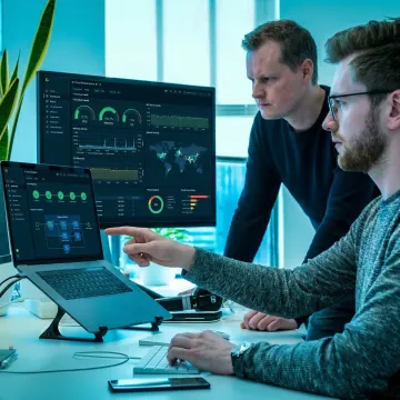 Cloud migration and deployment process being executed by engineers
