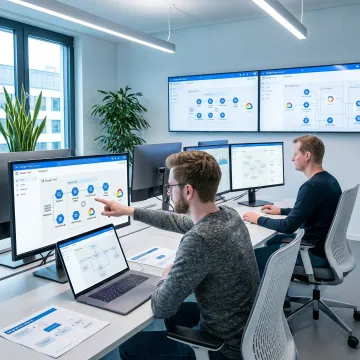 Cloud engineers executing a Google Cloud migration strategy for an enterprise client