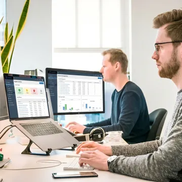 SAP Ariba consultants reviewing procurement workflows
