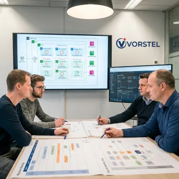 Cloud migration team planning AWS infrastructure