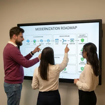 Cloud modernization workflow planning session