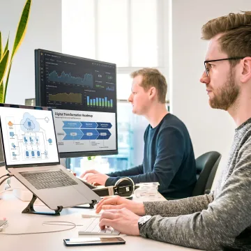 IT consultants planning business technology strategy