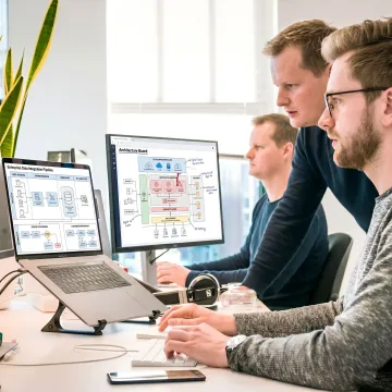 AI consulting team planning implementation process