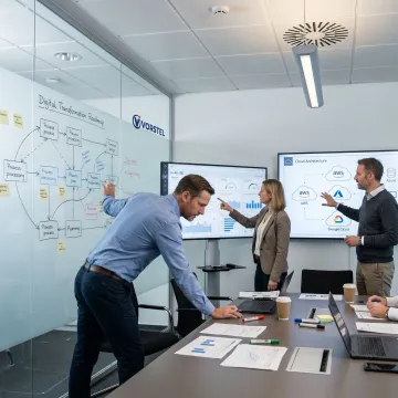 Digital transformation roadmap planning session