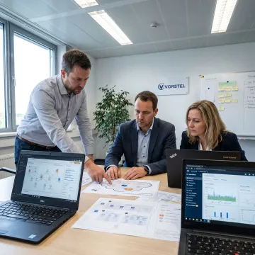 IT consultants planning digital transformation strategy